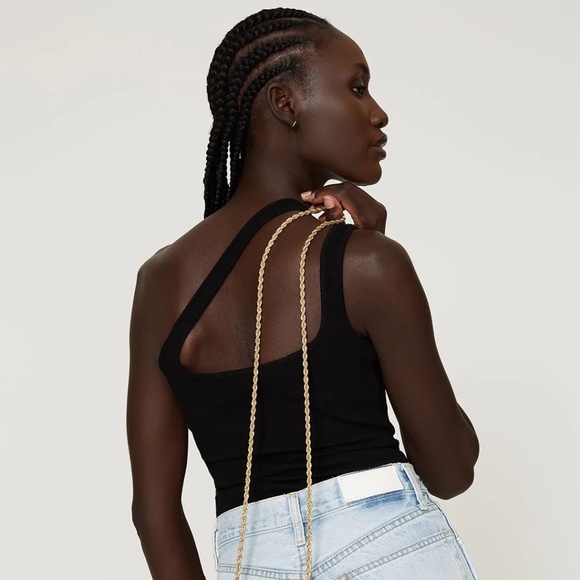 Atoir Black Asymmetric Tank Top - Picture 2 of 6